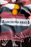 Anchors Away keyf Turkish beach towel with fruit