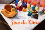 Joie de Vivre Turkish beach towel with fruit