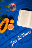 Joie de Vivre Turkish beach towel with fruit